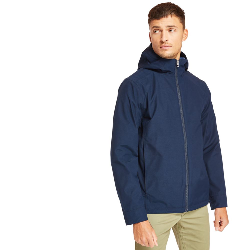 Timberland Mens Jackets Ragged Mountain Waterproof - Navy - India EX8195420